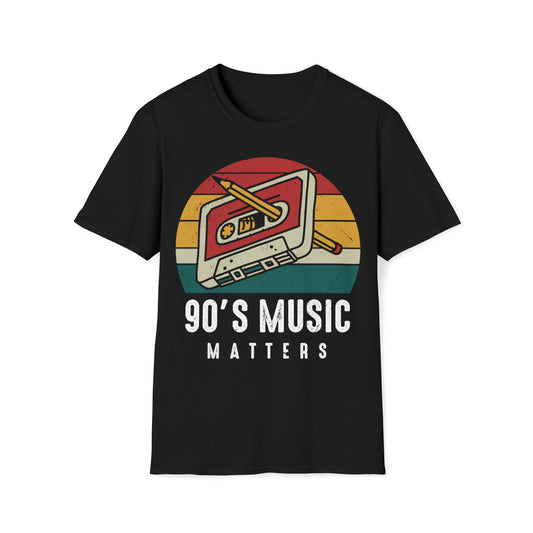Vintage - T- Shirt 90's Music Matters - Cassette Crayon