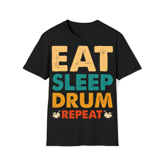 T-Shirt - Eat Sleep Drum Repeat