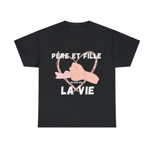 Tee-shirt 'Lien Éternel' - Père et Fille : Une Équipe pour la Vie